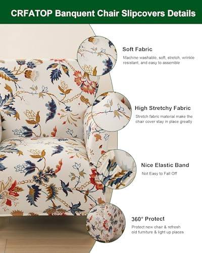 CRFATOP Accent Chair Cover, Stretch Armchair Slipcover for Living Room,44