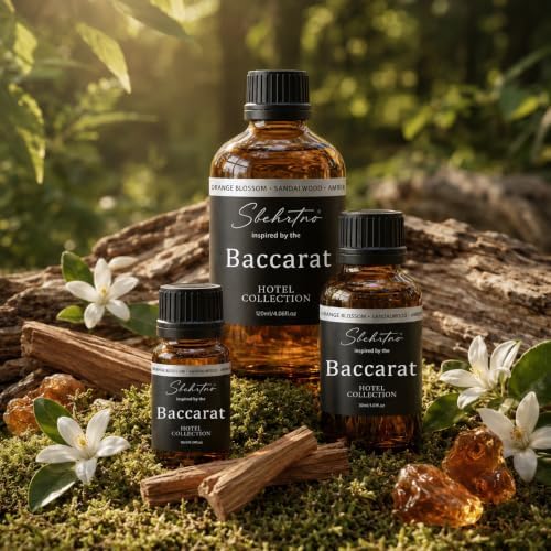 Hotel Collection Diffuser Oil – Inspired by Baccarat Hotel Scent – Sandalwood, Bergamot & Cedarwood – for Essential & Waterless Diffusers (1 Fl Oz (Pack of 1))