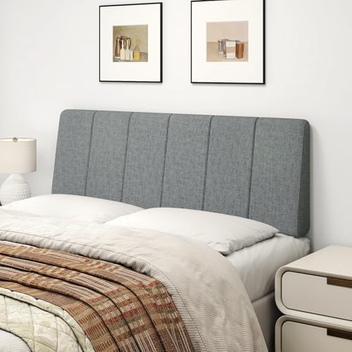 Full Size Headboard Only-No Assembly Required, Dark Gray