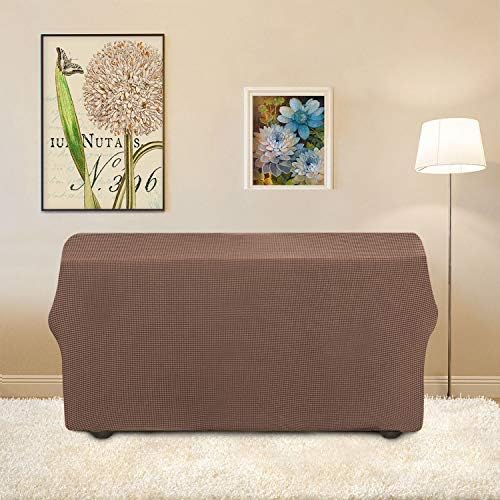 Easy-Going Stretch Loveseat Couch Covers Washable Brown