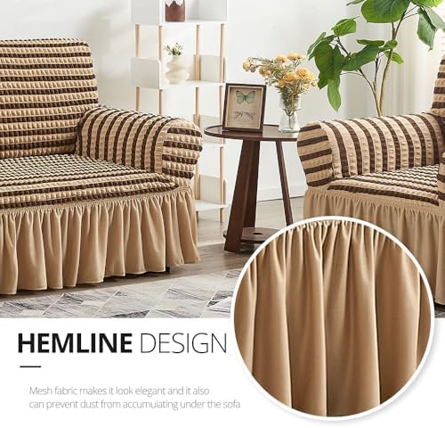 NICEEC Arm Chair Covers Armchair Covers Universal Slipcovers with Skirt
