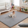 1.5" Thick Baby Play Mat for Floor, 79x79 Soft Foam Mats, Dark Grey
