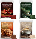 Scentsationals Christmas Wax Melts Holiday Favorites 4pk – Long Lasting, Strong Scent Melts for Warmers, Includes Red Hot Cinnamon, Woodland Spruce, Brown Butter Cookies, & Stay Cozy, 10oz (24 Cubes)