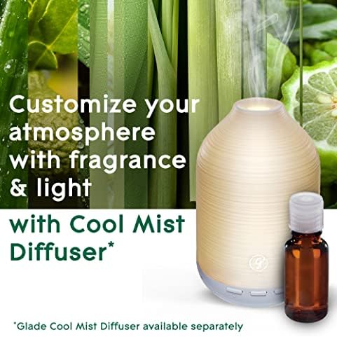 Glade Essential Oil Diffuser Refill, Use with Cool Mist Aromatherapy Diffuser, Air Freshener for Home, Find Clarity Scent with Notes of Bergamot & Lemongrass, 0.56 Fl Oz