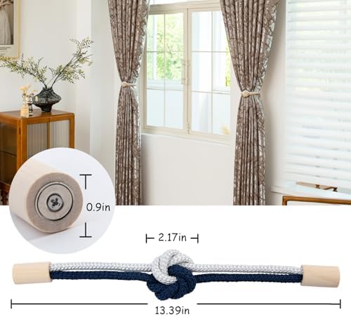 Magnetic Curtain Tiebacks Holdbacks Rope Curtain Tie Backs Outdoor Contoeey