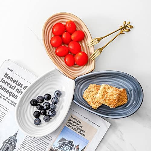 Hasense Ceramic Spoon Rest for Stove Top, 5.7” Spoon Holder, Grey and Blue