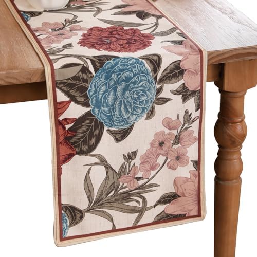 bilin gaier Designer Vintage French Small Table Runner,63"x12"