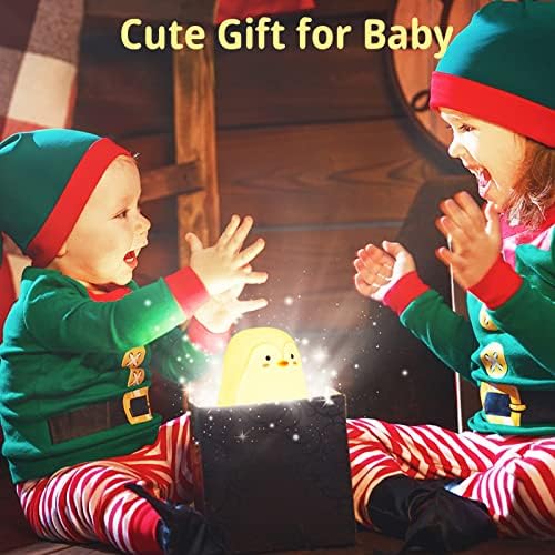 LOVERUIS Baby Night Lights Pudgy Penguins 7 Colors Night Light for Baby Nursery 3 Hours Timer Cute Night Light Gift Kid Penguin