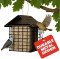 More Birds Double Suet Cake Feeder, Weather Guard, Steel Construction