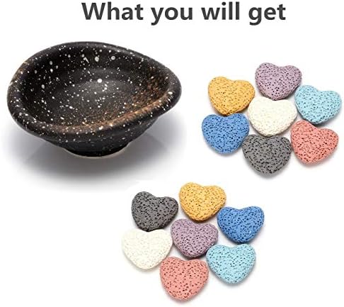 Top Plaza Lava Rock Gemstone Aromatherapy Essential Oil Diffuser