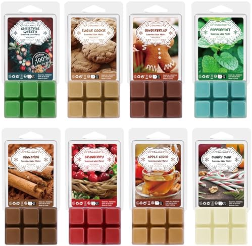 SALKING Winter Scented Wax Melts, Christmas Soy Wax Cubes for Wax Warmer