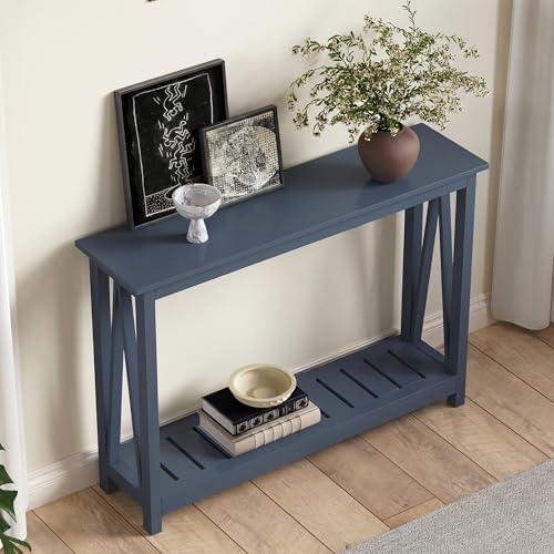 ChooChoo Farmhouse Console Table, Narrow Sofa Table for Entryway, 40 Inch