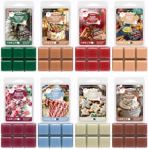 ARVIDSSON Winter Scented Wax Melts, Holiday Soy Wax Cubes for Wax Warmer
