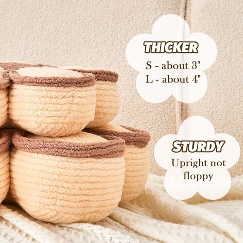 Kcvvcr Flower Pillow, Soft Flower Shaped Floor Cushion, Decorative Throw Pillow, Cute Seating Cushion, Plush Pillows for Sofa Couch Bed, PP Cotton Fill, 17.7 Inch, Ivory