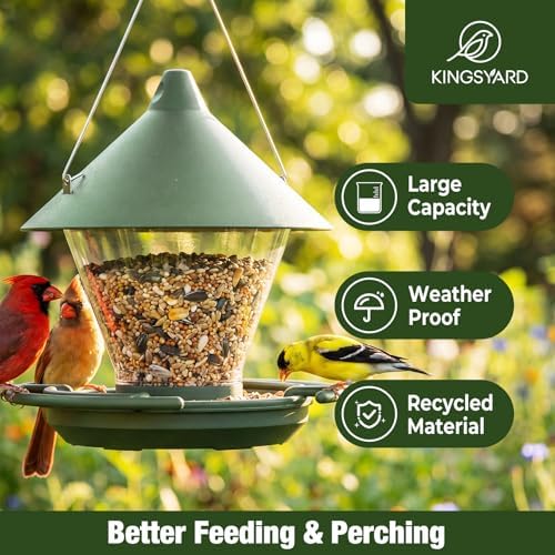 Kingsyard Wild Bird Feeder for Outdoors Hanging