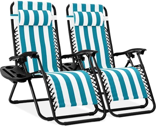 Best Choice Products Zero Gravity Chair Recliner, Peacock Striped