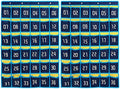 Loghot 36 Numbered Pockets Classroom Pocket Chart for Cell Phone Holder