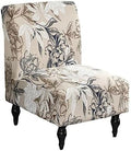 Eco-Ancheng Armless Chair Slipcover Removable Armless Accent Chairs Covers Washable Armless Slipper Chair Slipcover Printed Armless Chair Furniture Protector Covers for Living Dining Room Hotel