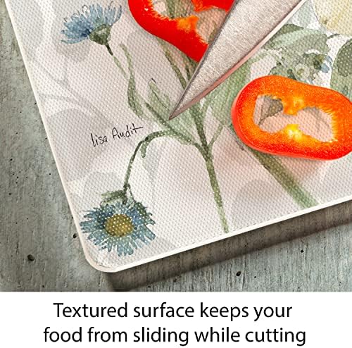 CounterArt Spring Meadow 3mm Tempered Glass Cutting Board 15" x 12"
