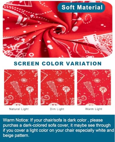 CRFATOP Accent Chair Cover Christmas Armchair Slipcover for Living Room
