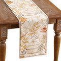 patdrea Designer French Print Short Table Runner,12"X87"