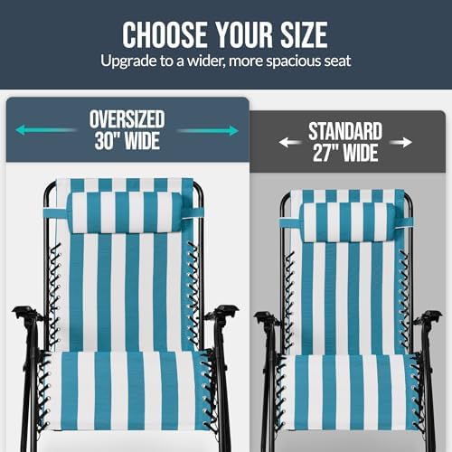 Best Choice Products Set of 2 Extra Wide Zero Gravity Chair Recliner