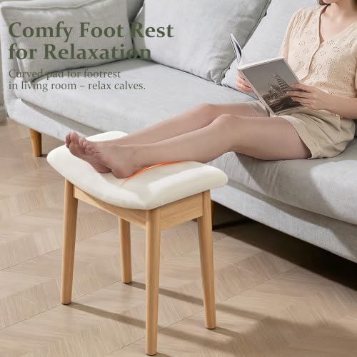 Royal Windsor Vanity Stool, 18" H Makeup Chair,Small Ottoman Stool