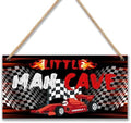 Little Man Cave Sign for Boys Car Room Wall Decor