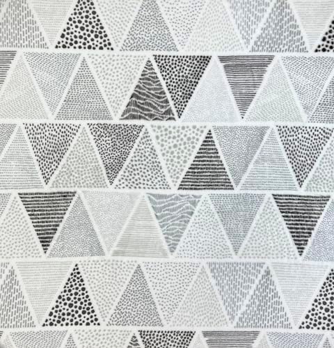Soft Fleece Throw Blanket, Bohemian Boho Geometrical Grey White, 50x60