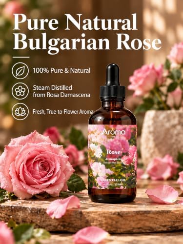 Rose Essential Oil in Premium Gift Box - 4 Fl Oz