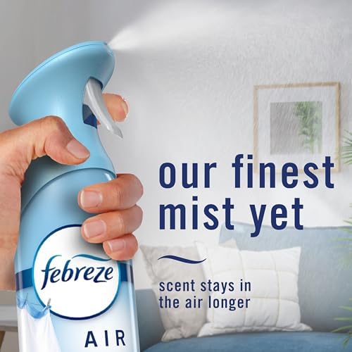 Febreze Air Mist, Air Freshener Spray, Odor Fighting Room Spray, Deodorizer for Home Bathroom Kitchen Office Apartment Dorm Room Classroom, Gain Island Fresh Scent, 8.1oz (Pack of 2)