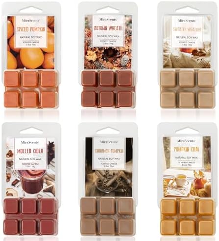 Fall Scented Wax Melts, Wax Cubes Strong Scent for Wax Warmer