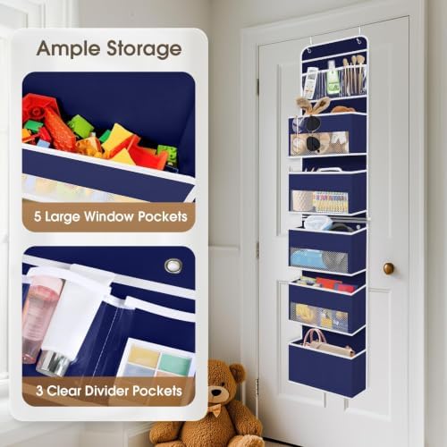 1Pack Over The Door Organizer Large Capacity Hanging Storage Room Organizer