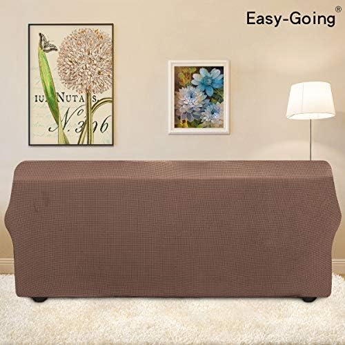 Easy-Going Stretch Couch Covers for Sofa Washable Large Brown