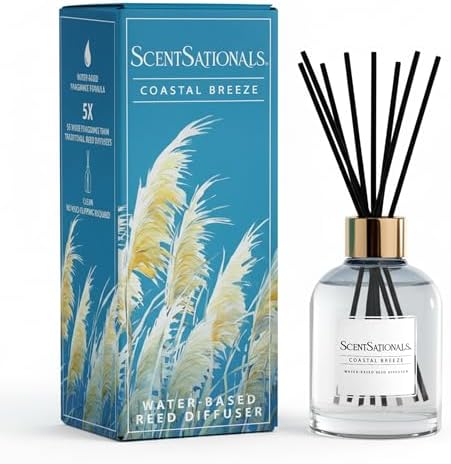 ScentSationals Coastal Breeze Water-Based Reed Diffuser - 5 FL OZ