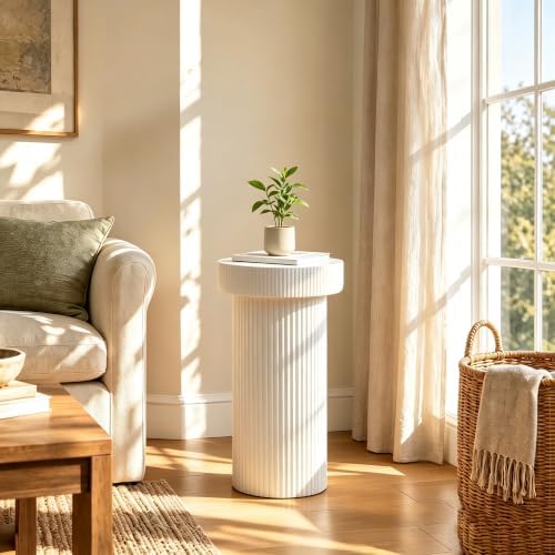 Outdoor Side Table, 24" Round Accent Table