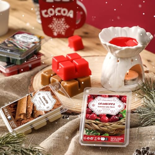 SALKING Winter Scented Wax Melts, Christmas Soy Wax Cubes for Wax Warmer