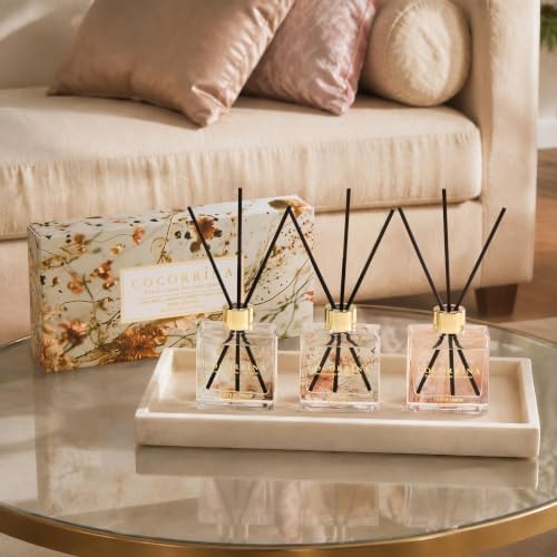 COCORRÍNA Reed Diffuser Set of 3 - Love Spell/White Flower/Fresh Linen