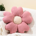Sioloc Flower Throw Pillow, Fun Daisy Pillow, 19.7" Pink Flower Pillow Cute Decorative Seat Cushion Aesthetic Flower Plush Pillows for Bed Floor Couch Chair