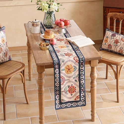 bilin gaier Designer Vintage Elegant Small Table Runner,63"x12"
