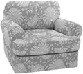 NILUOH 2-Piece T-Cushion Armchair Slipcover, Stretch Chair Cover with Separate Seat Cushion Cover, Soft Washable Furniture Protector for Living Room