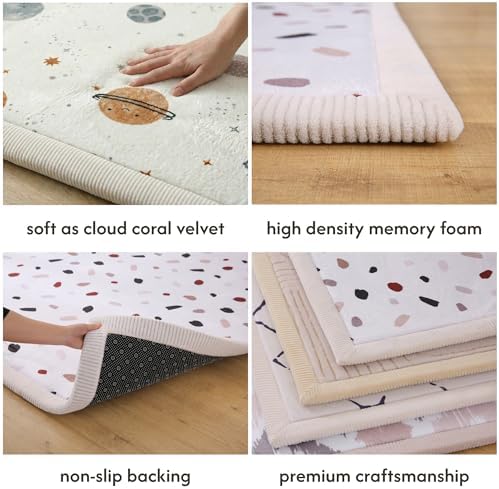 Hakuna Matte CloudSoft Baby Play Mat for Floor 60" x 80" Confetti