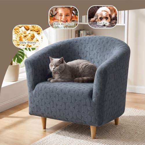 Eco-Ancheng Club Chair Slipcover Tub Chair Cover Stretch Armchair Covers