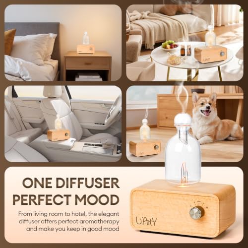 Glass Waterless Essential Oil Diffuser Upgraded, Nebulizing diffusers