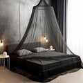 Bollepo Bed Canopy for Adults, Black Canopy Bed - Canopy for Bed, Netting Room Decor, Ceiling Tent, Canopy for Single, Twin, Full, Queen Size Kids Bed, Fire Retardant Fabric