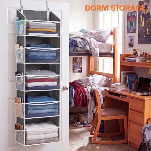 2P 5Tiers Over Door Organizer,Weekly Clothes Organizer for Kids