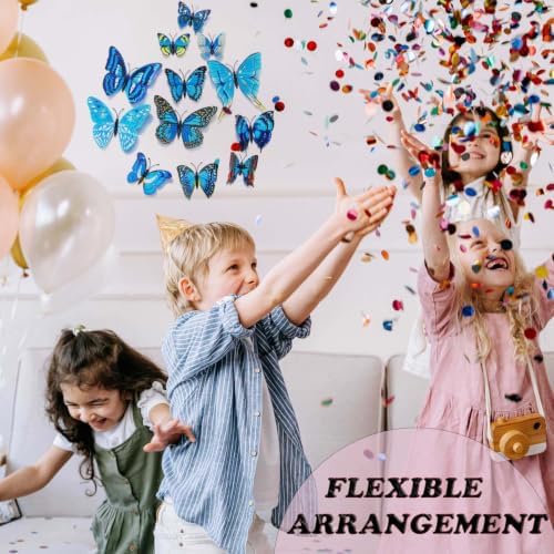 OPSEAM 3D Butterfly Wall Decor Butterfly Decorations Stickers with Magnets
