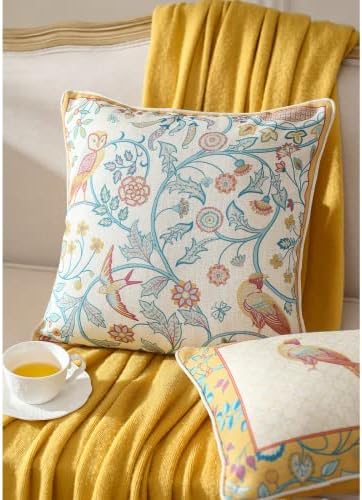 patdrea Designer French Vintage Throw Pillow Cover,18"x18"