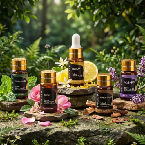 SACATR 25 Pcs Natural Essential Oil Sets, Fragrance Oil Scent (25 * 5ML)