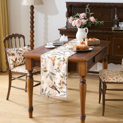 bilin gaier Designer French Vintage Table Runner,87"x12"